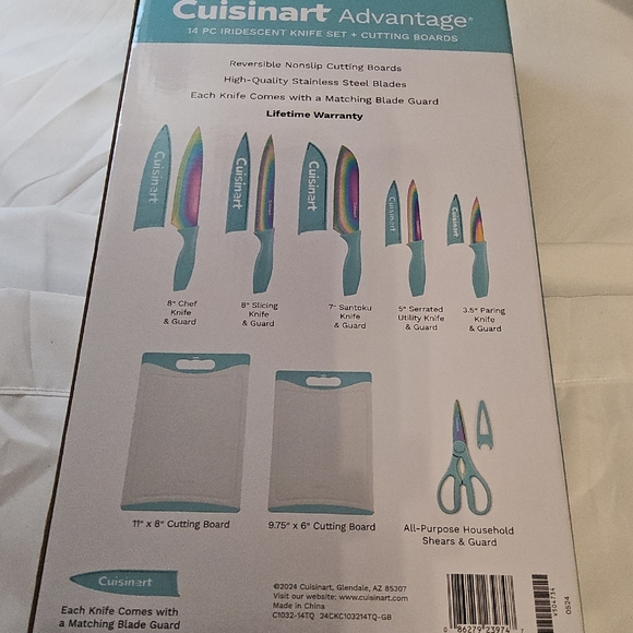 Cuisinart Blue Knife Set with Modern Cutlery - Picture 3 of 3